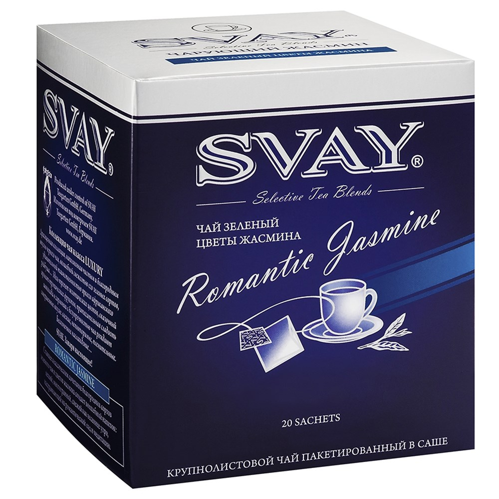 Чай Svay Romantic Jasmine 20*2 саше (в к-8) (Чарующий жасмин)