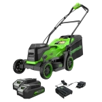 Аккумуляторная газонокосилка Greenworks GD24X2LM361K2 24В (2 x 2 Ач, ЗУ) нож 36 см, 2520707U2A