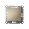 Переключатель проходной 1-кл. СП AtlasDesign 10А IP20 (сх. 6а) 10AX с подсветкой механизм шампань SE ATN000563