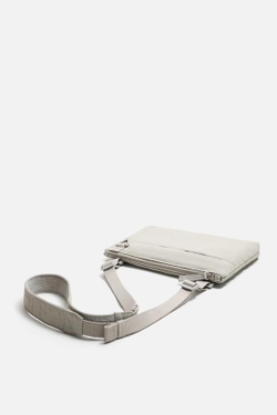 ZARA ТЕХНИЧЕСКАЯ СУМКА ЧЕРЕЗ ПЛЕЧО, СЕРЫЙ