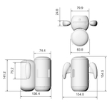 Автоматический вибромастурбатор с функциями пенетрации и нагрева Amovibe Black Knight Thrusting & Vibrating, Heating Masturbator