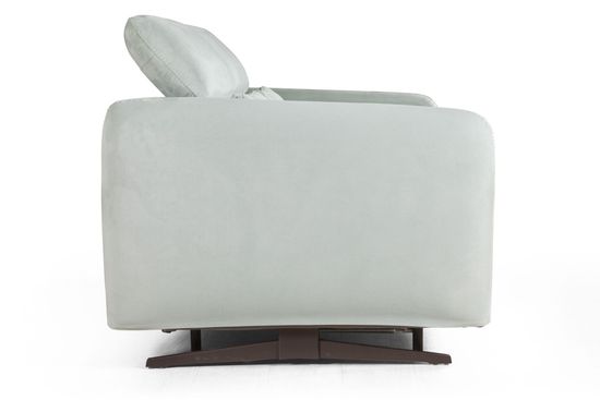 Rimini диван-кровать прямой замша мятный