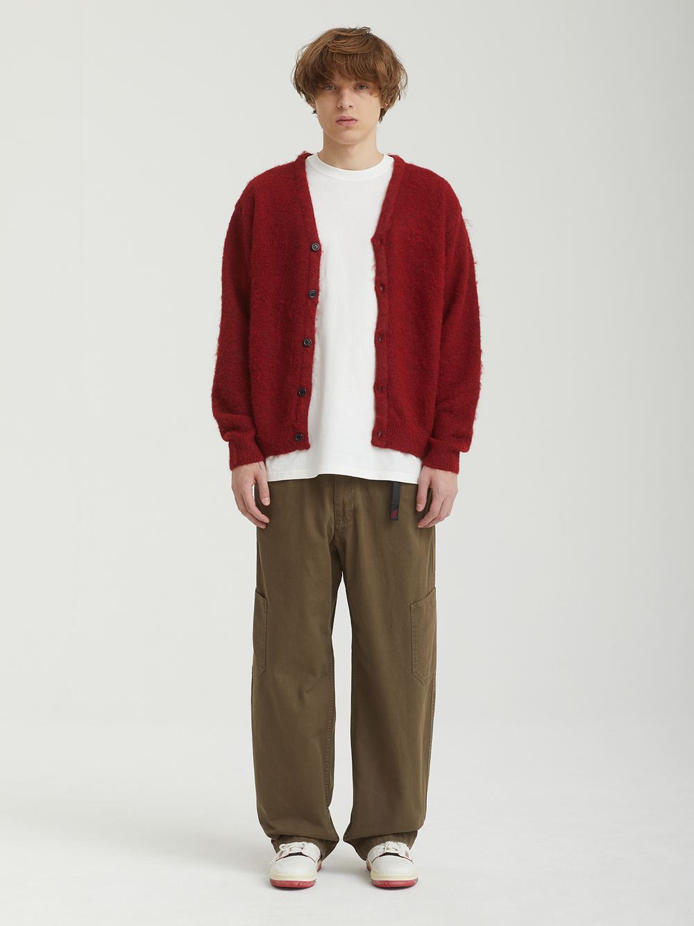 Мужской Кардиган Вязаный Hairy Knit