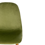 Стул BREEZE (mod. 4724) Велюр/металл , 44 х 53 х 87 см, Green (зеленый) HLR54 / натуральный