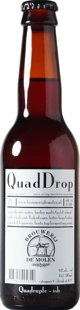 Пиво Brouwerij De Molen Quad Drop  0.33 л. - Стекло ( 6шт.)