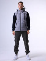 Жилет утепленный серый Город Горький