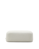 Пуф Martina из шенилла цвета экрю 123 x 85 см