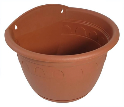 Кашпо настенное Колывань-терракот d=24 см