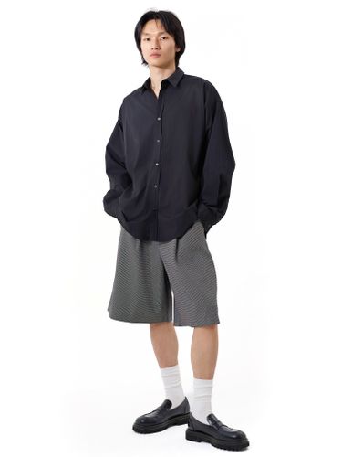 Черная хлопковая рубашка 