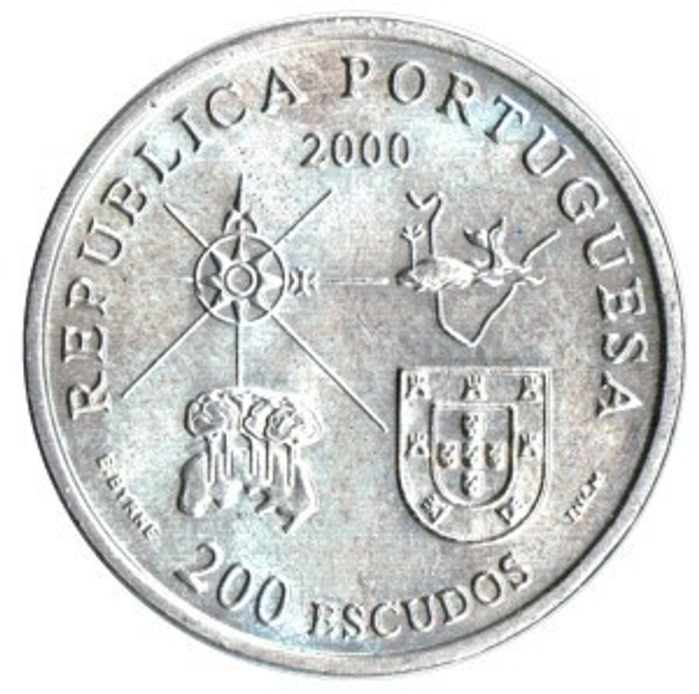 200 эскудо "Открытие Лабрадора. Парусник" 2000 год