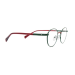 Оправа бабочка Oliver Wood Kids 77028 C411 зелёная с красным