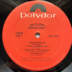 Винтажная виниловая пластинка LP Eric Clapton Another Ticket (США 1984)