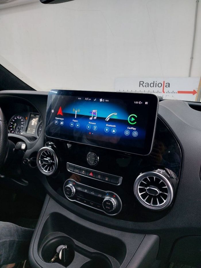 Магнитола для Mercedes-Benz Vito 2014-2023 - RDL-6770 монитор 12.3" на Android 12, Быстрая, CarPlay, 4G SIM-слот