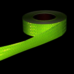Светоотражающая лента зелёная 50 мм х 45 м