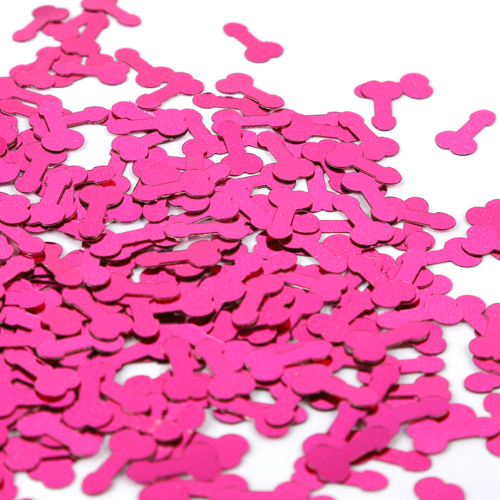 Конфетти на девичник «18+» в цвете фуксия, 15 гр