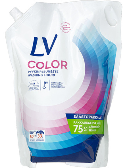 Гель, жидкое средство для стирки LV Color 2500 мл, без отдушек