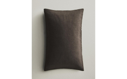 Zara Home наволочка декоративная из льна, коричневый, 40x60 см