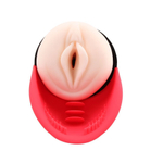 Мастурбатор-вагина в колбе с вибрацией Buster (Цвет: телесный)