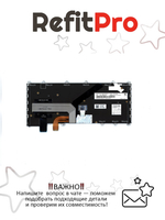 Клавиатура для Ноутбука Lenovo LenovoThinkPad Yoga 260 с подсветкой, раскладка - английская, черная (00PA124)