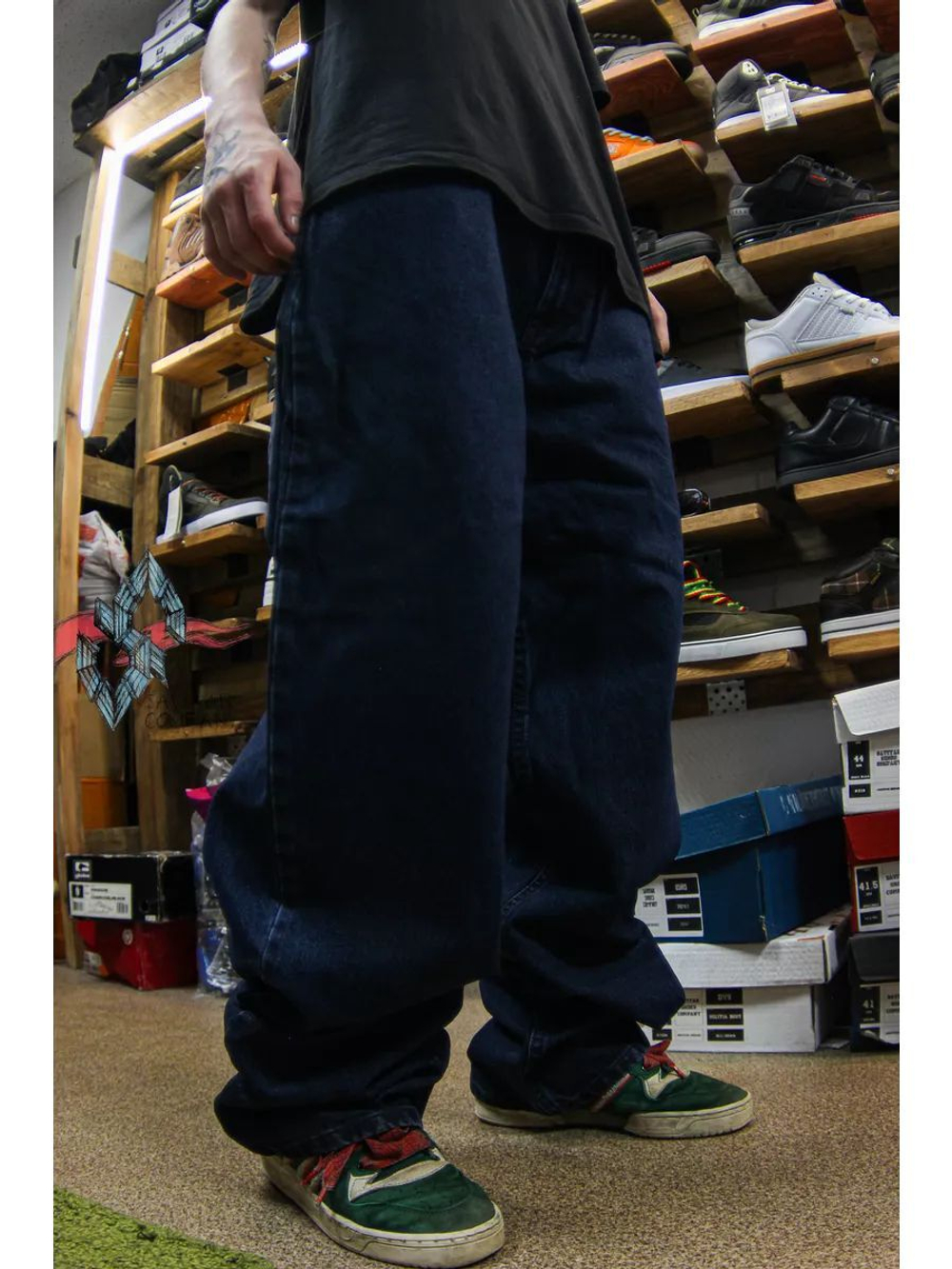 Джинсы прямые широкие трубы от Savitar Shoes Company