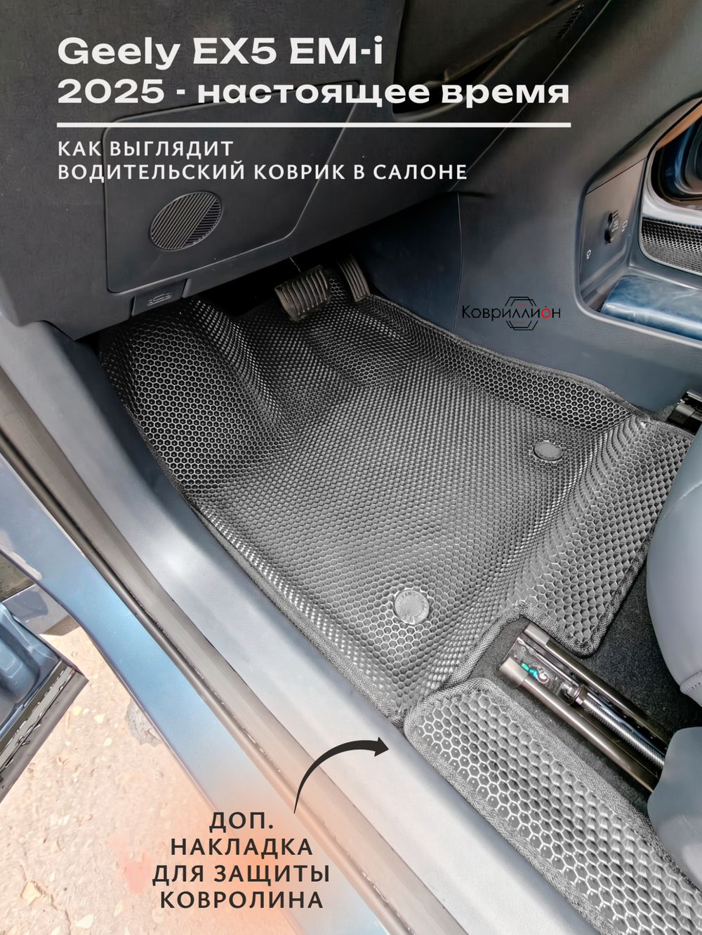 Автомобильные коврики ЭВА с бортами для Geely EX5 EM-i (25-н.в.)