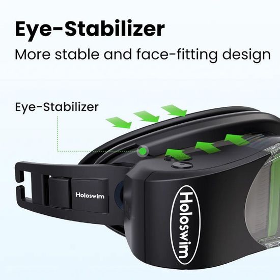 Очки для плавания Holoswim 2 Go AR Smart Swim Goggles (Black)