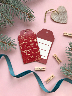 Бирка на подарок «С Новым Годом», 5 × 9 см