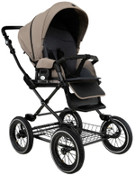 Детская коляска Roan Bass Next Classic d12 2.0 3 в 1 с автокреслом Pituso Baesa Pro Black BNC/80/2 Hazel/Black/руч.Black