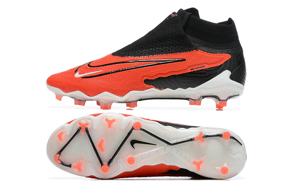 Бутсы Nike Phantom GX Elite FG (Черный+красный)