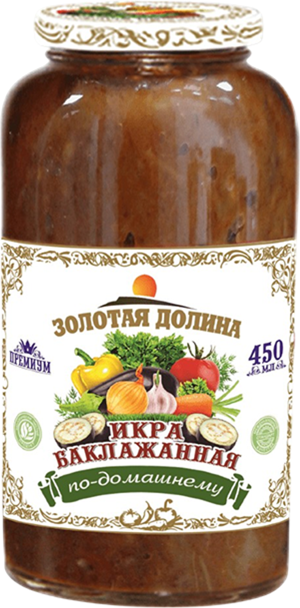икра баклажанная ЗД 450мл ст/б (1х12)