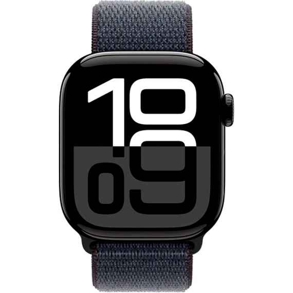 Apple Watch Series 10 42 мм Aluminium with Sport Loop black (черный) MWWG3