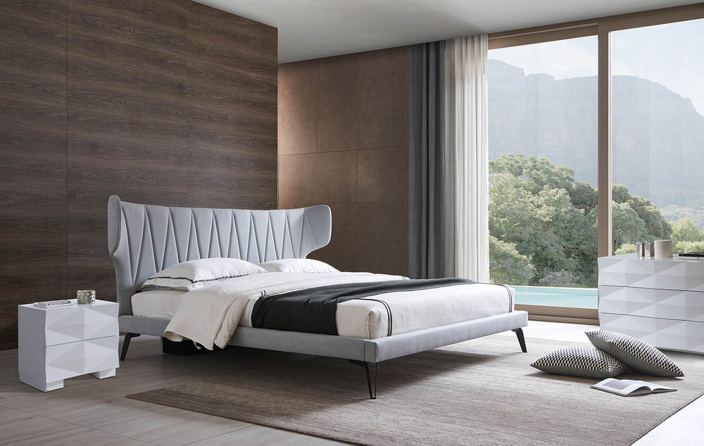 Кровать 1801 серая