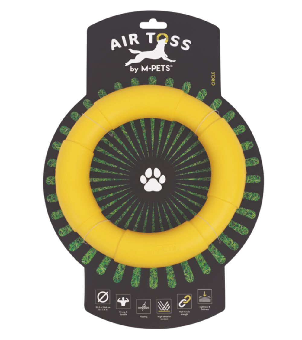 Игрушка для собак Air Toss Кольцо желтое диам.20,5 см MPets, Арт.10658006