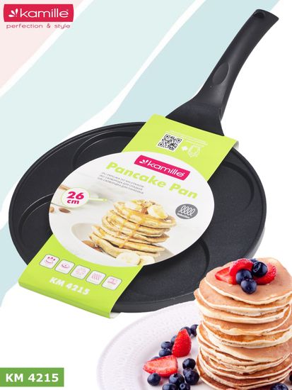 Сковорода для оладий 26 см. Kamille КМ 4215 индукция