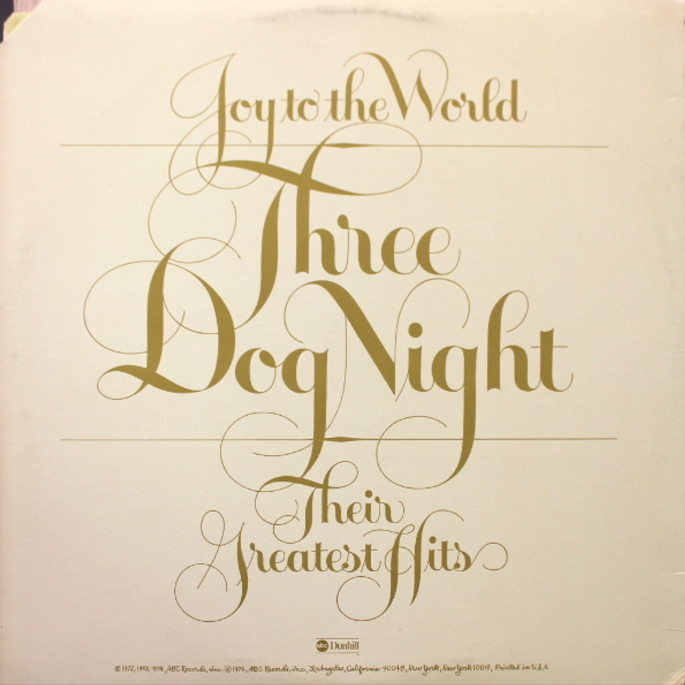 Three Dog Night / Joy To The World - Their Greatest Hits (LP)