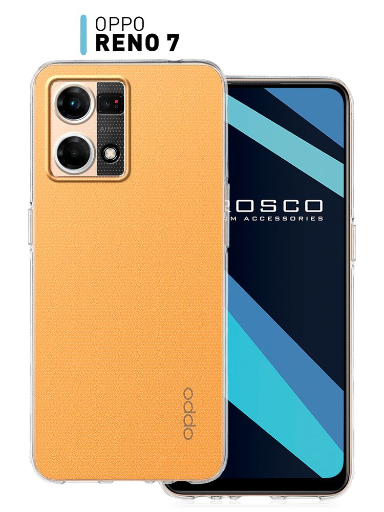 Чехол ROSCO для Oppo Reno7 (арт. OPPO-R7-HARD-TPU-TRANSPARENT )