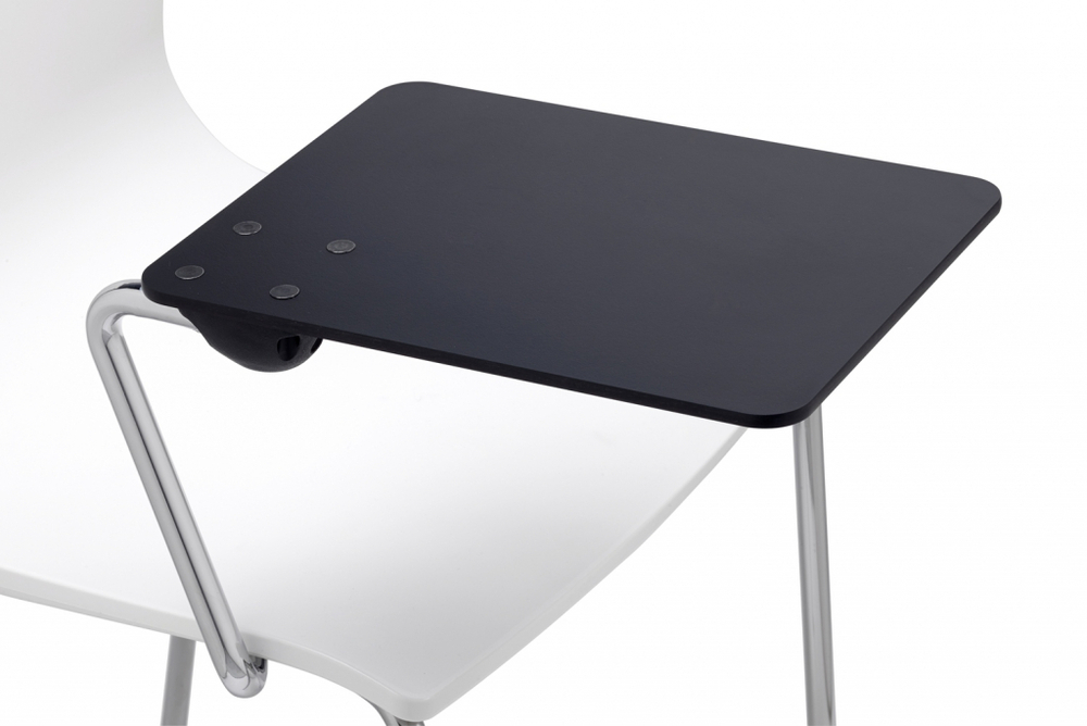 Стул с пюпитром для конференц-зала Scab Design Alice, хром, лен