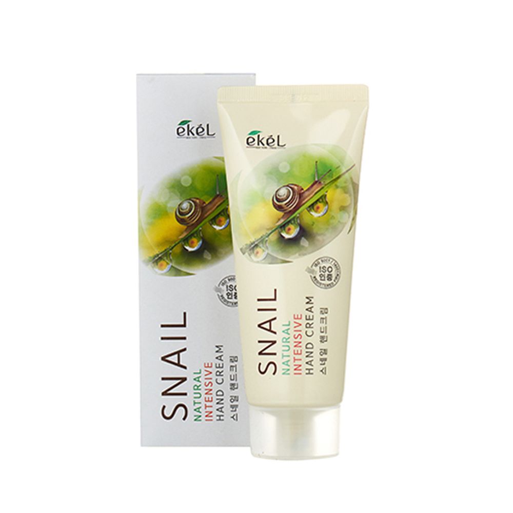 Ekel Snail natural intensive hand cream крем для рук интенсивный с муцином улитки