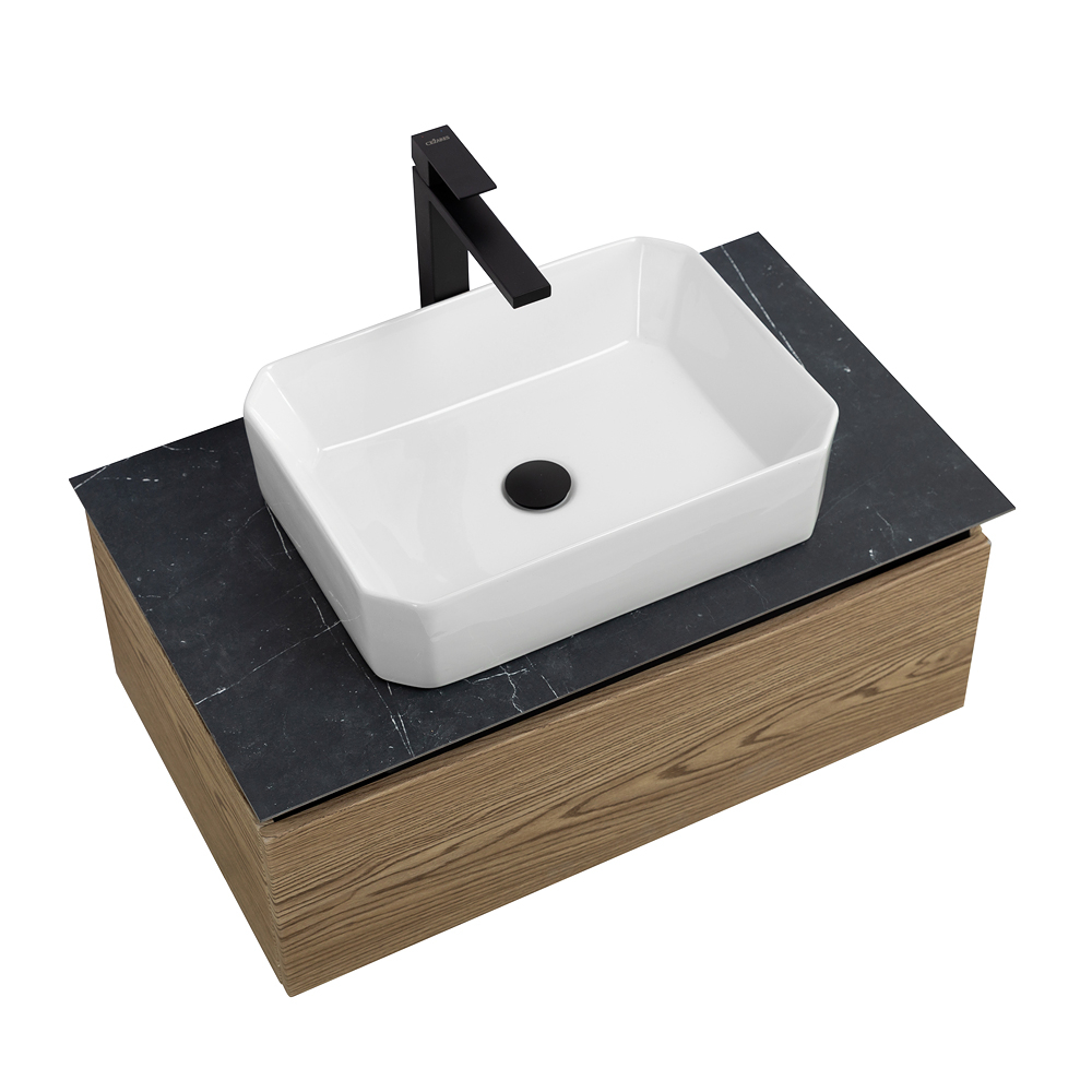 Мебель для ванной со столешницей и накладной раковиной Cezares SLIDER 80 Дуб Тангент SLIDER-800-1C-SO-RT-P