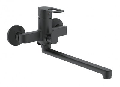 22018-C Cмеситель для ванны (ЧЕРНЫЙ) HANSEN  (10/1шт)