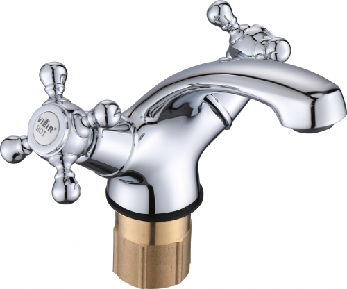 130111 Смеситель 2-руч. для раковины ViEiR (10/1шт)