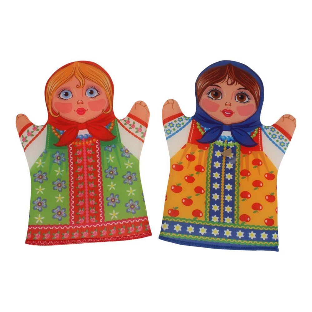 Кукольный театр домашний "Маша и медведь" (6 кукол-перчаток) (Т-Ц)