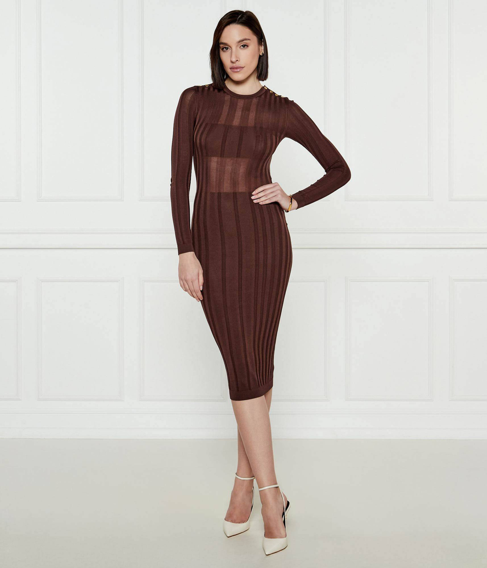 Платье Elisabetta Franchi - коричневый(AM38S51E2)