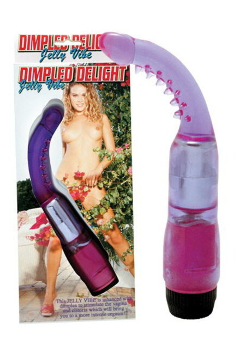 Изогнутый вибратор Dimpled Delight (фиолетовый) (Цвет: фиолетовый)