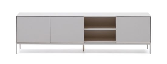 Vedrana Тумба под ТВ 3 дверцы белый лак 195 x 55 см