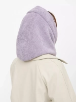 Капор зимний вязаный капюшон на флисе