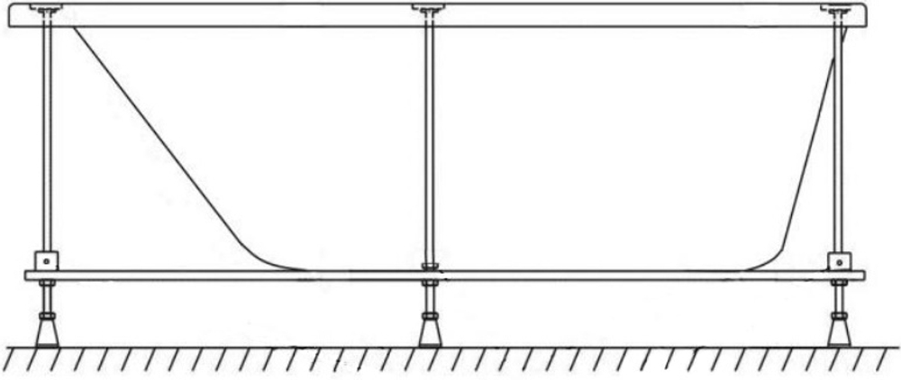 Каркас для ванны 1Marka Raguza 180*80 из каталога Каркасы для ванны