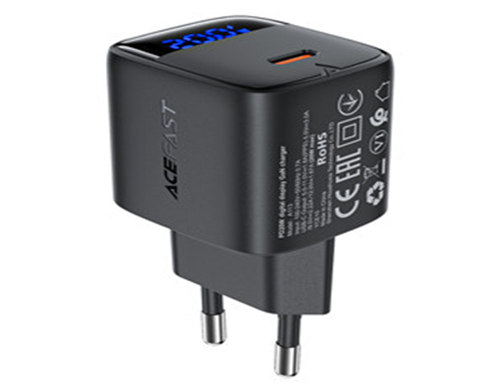 A113 PD20W GaN charger USB-C with digital display (EU)