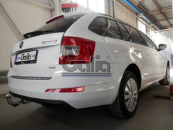 Фаркоп оцинкованный Galia S105C для Skoda Octavia седан/универсал 2013-(паспорт и сертификат в комплекте)(без электрики)