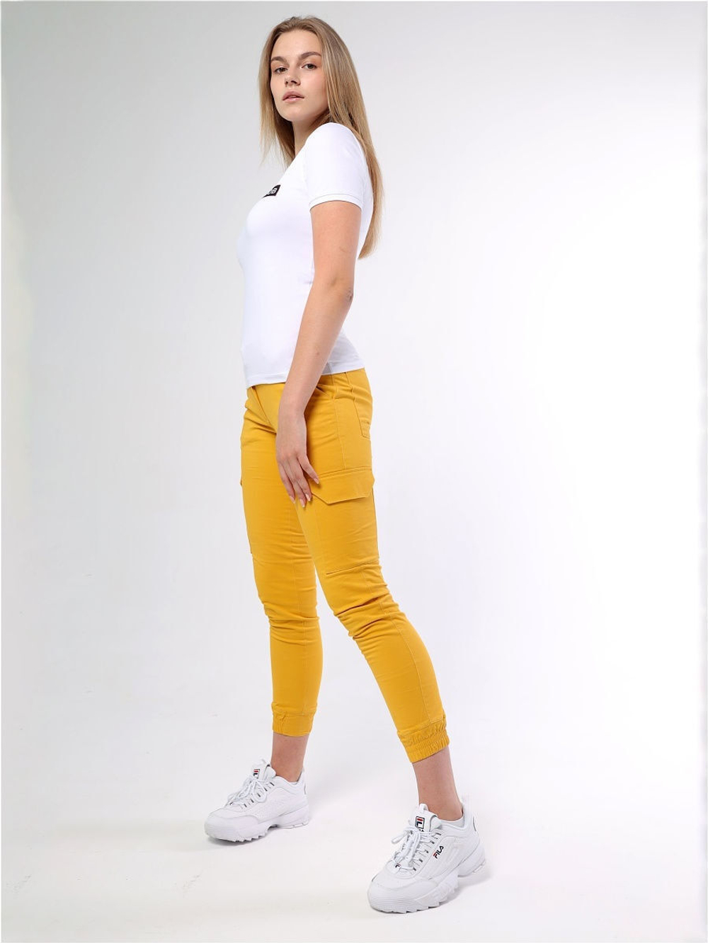 Брюки карго женские желтые Город Горький